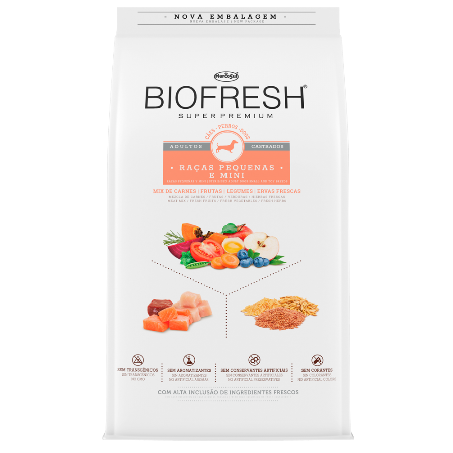 Biofresh Perro Adulto Castrado Razas Pequeñas y Mini 3 Kg