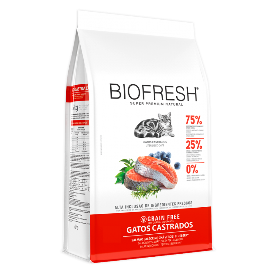 Biofresh Gato Castrado Salmón - Vista trasera
