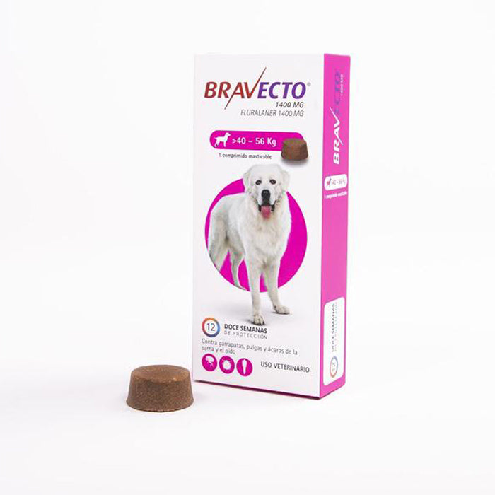 Bravecto Antiparasitario >40 a 56 Kg - 1 Comprimido