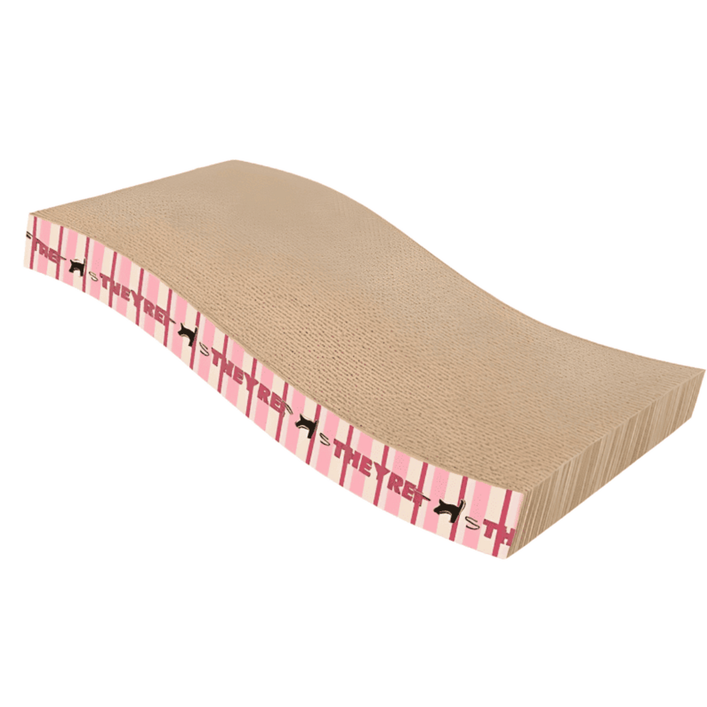 Rascadores Ondulares 43x21.5x6.4 Rosado