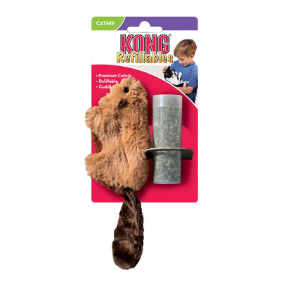 Kong Gatos Juguete Castor Rellenable con Catnip