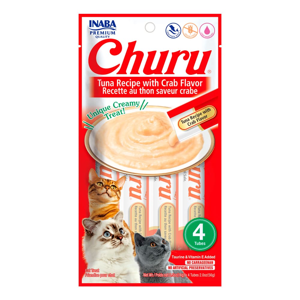 Churu Snack Sabor Atún con Cangrejo 4 Uds.