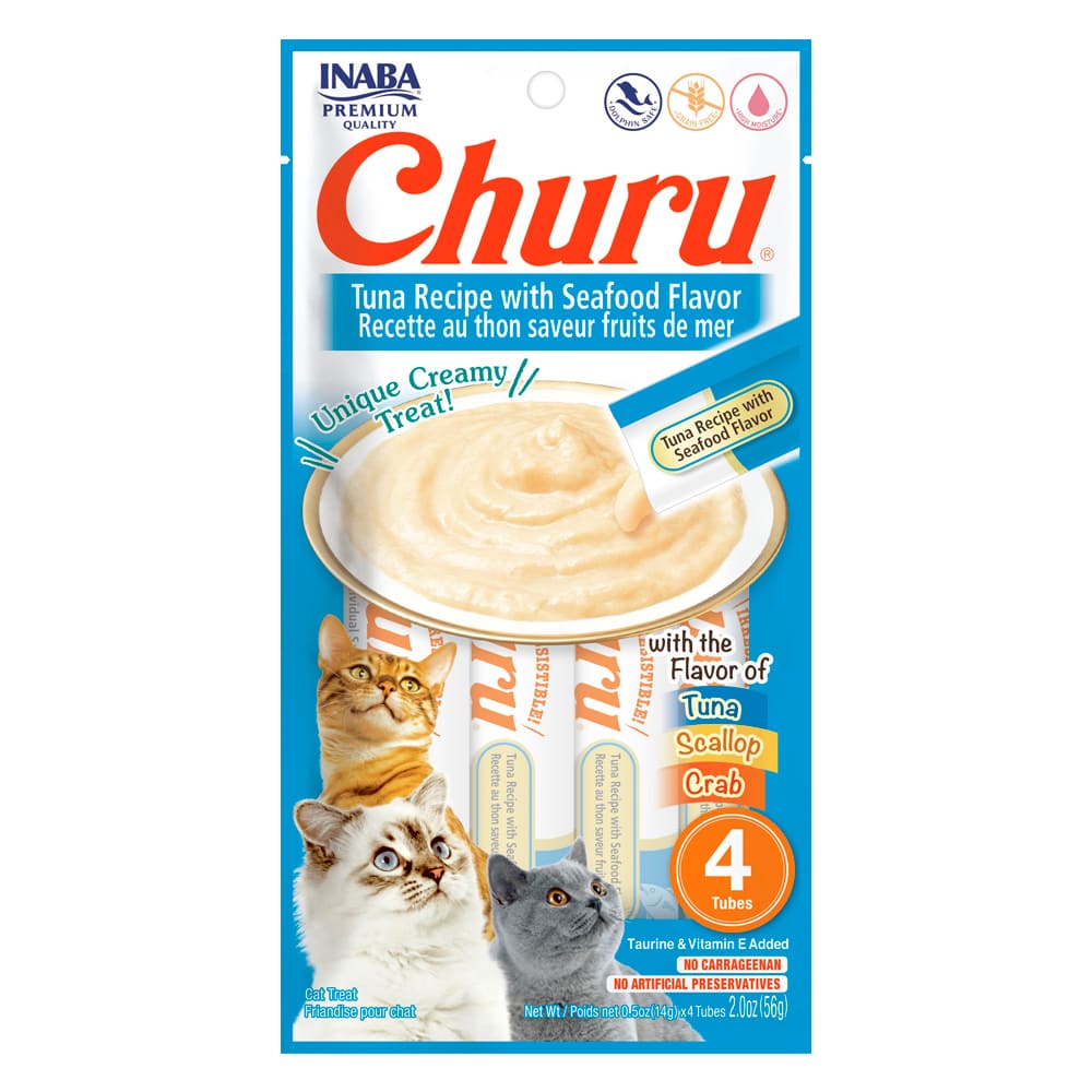 Churu Snack Sabor Atún con Mariscos 4 Uds.