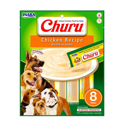Churu Perro Pollo Sobre 8 Tubos x 20 Grs.