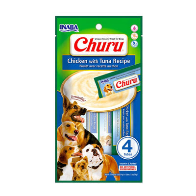 Churu Perro Pollo con Atún Sobre 4 Tubos x 14 Grs.