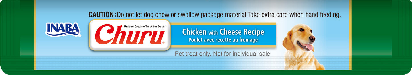 Churu snack líquido pollo con queso para perros detalle tubos interior