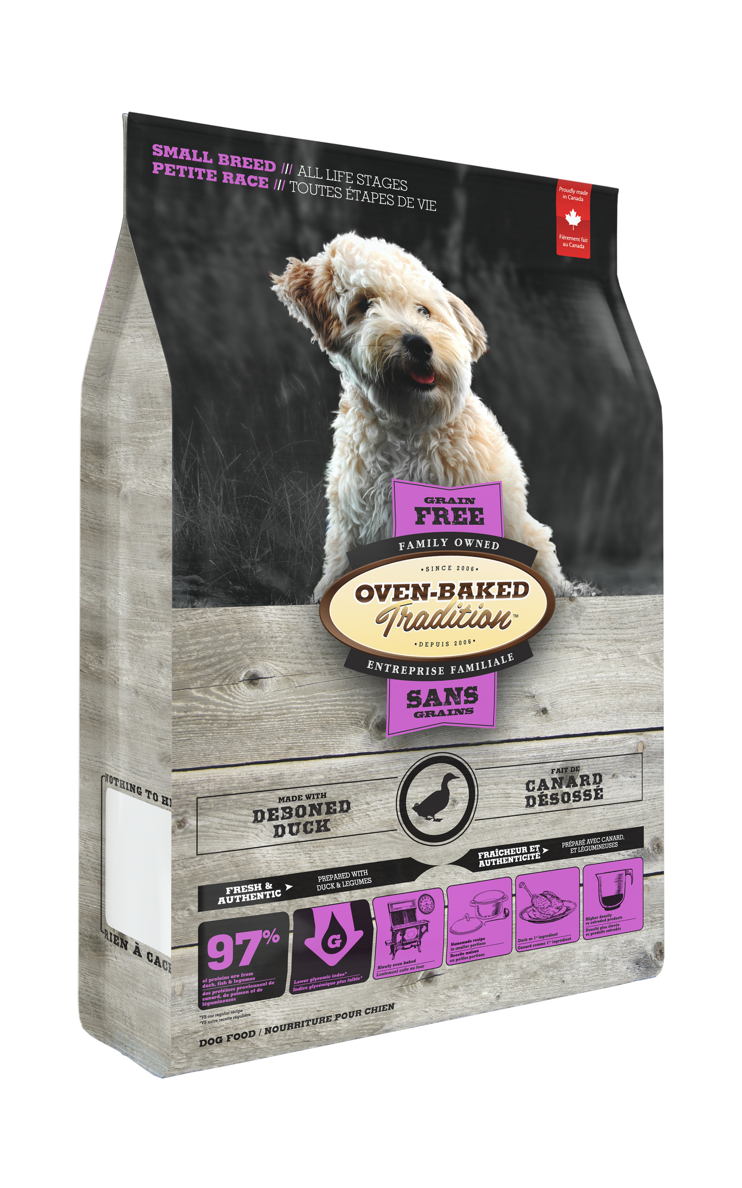 Oven Baked Tradition Perro Grain Free Razas Pequeñas Pato 4.54 Kg