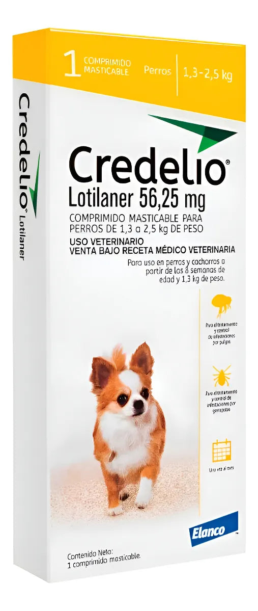 Credelio Perros 1.3 a 2.5 Kg - 1 Comprimido