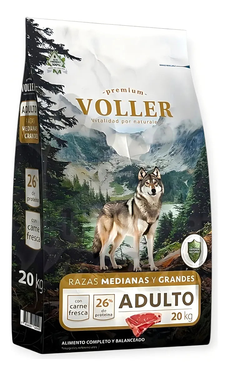 Voller Premium Perro Adulto Sabor Carne 20 Kg