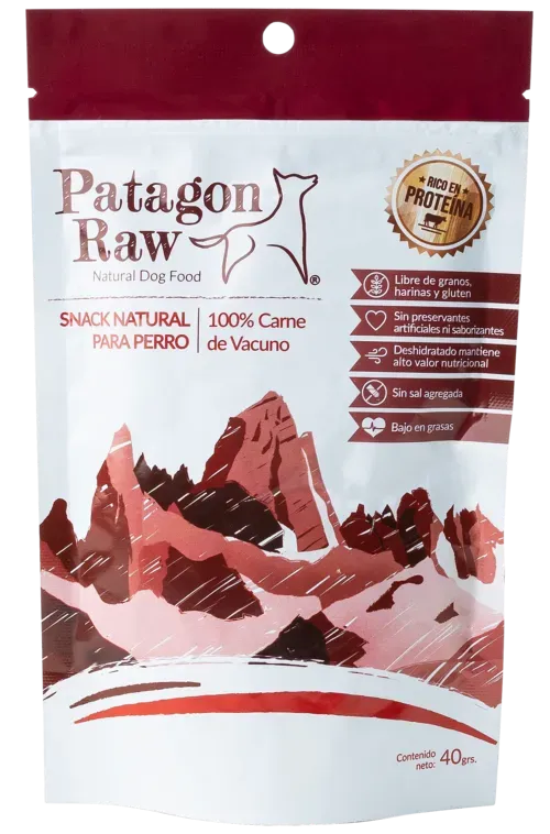 Patagon Raw Vacuno Perros 40 Grs