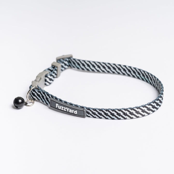 Fuzzyard Collar Gato Hebilla Desprendible Black/White (20-30 Cms.)