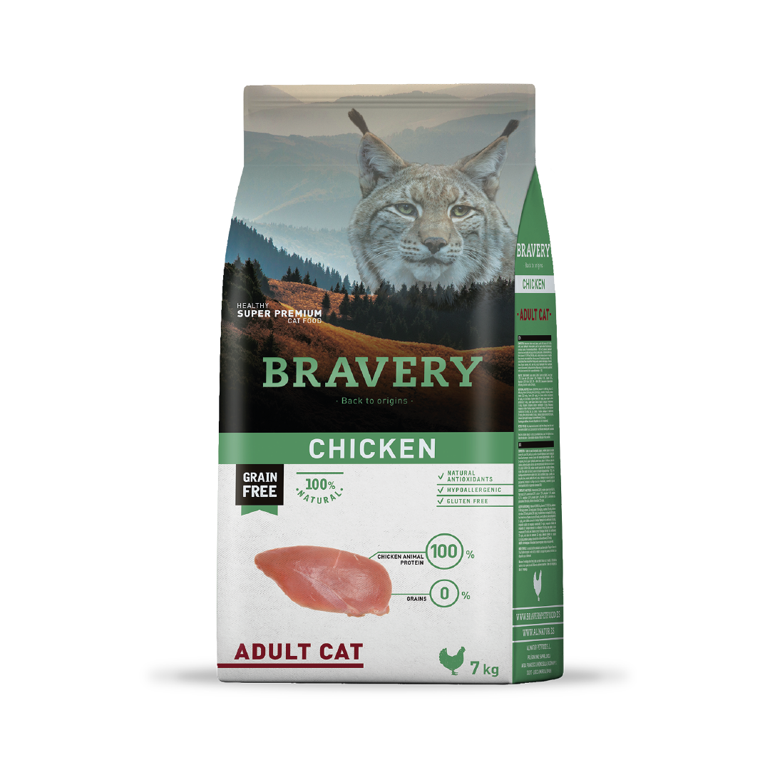 Bravery Pollo Gato Adulto Esterilizado 7 Kg