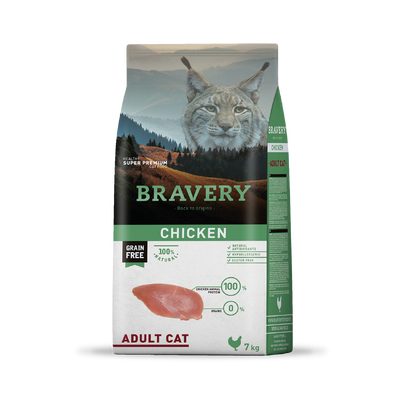 Bravery Pollo Gato Adulto Esterilizado 7 Kg