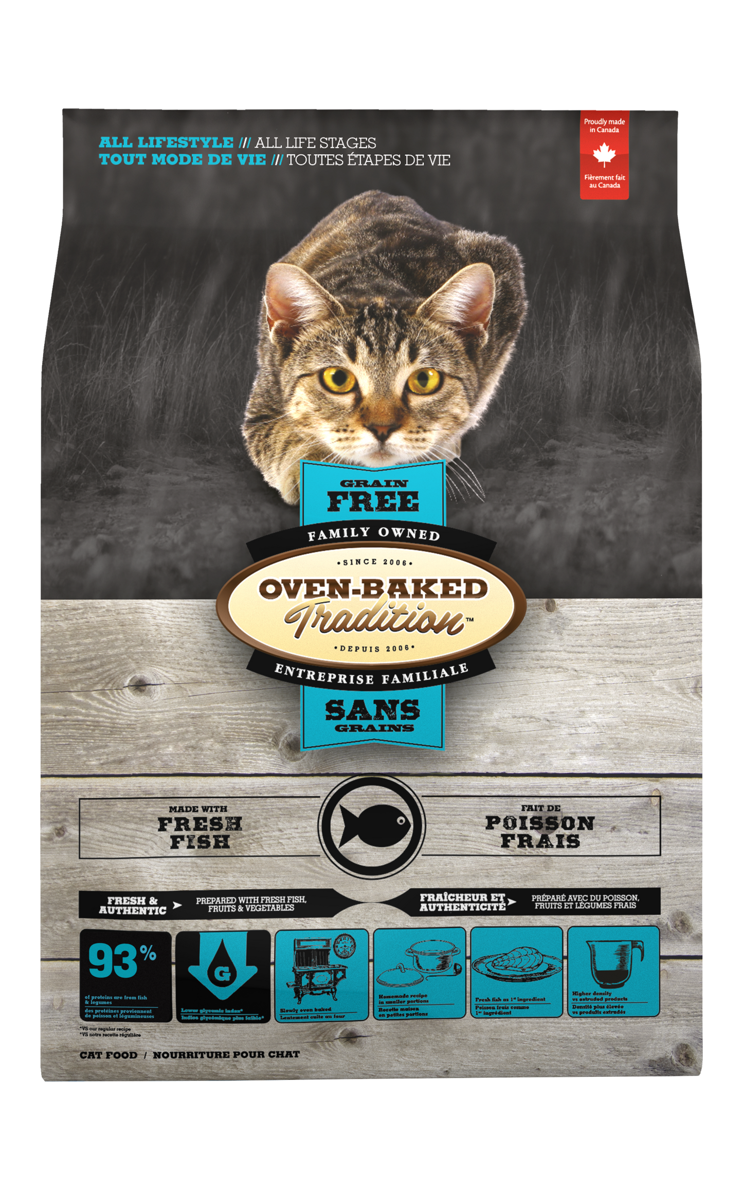 Oven Baked Tradition Gato Adulto Grain Free Pescado 4.54 Kg