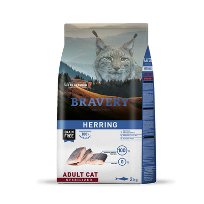 Bravery Herring Gato Adulto Esterilizado 2 Kg
