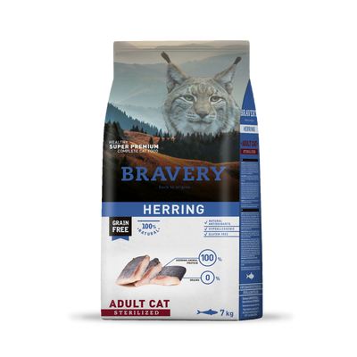 Bravery Herring Gato Adulto Esterilizado 7 Kg