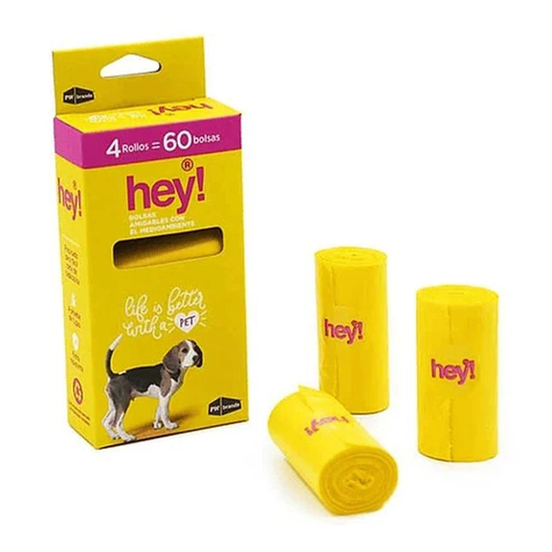Hey pack 60 bolsas sanitarias para mascotas empaque