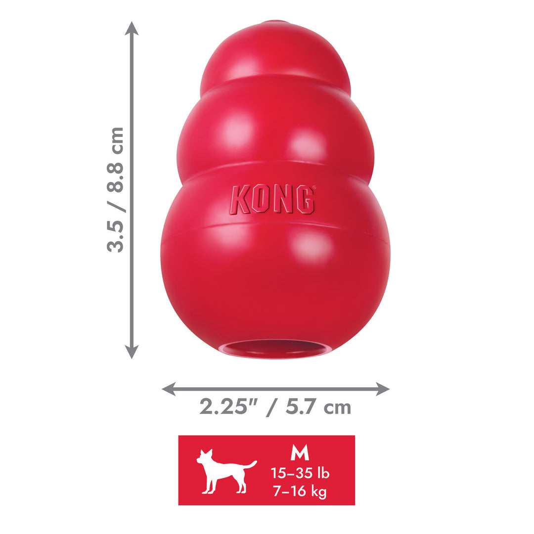 KONG Classic Medium M para perros tabla medidas