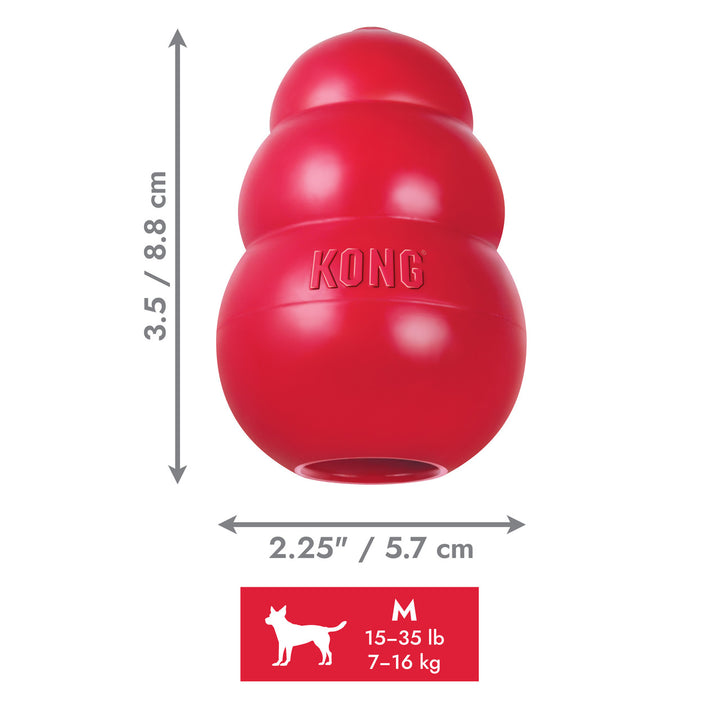 KONG Classic Medium M para perros tabla medidas