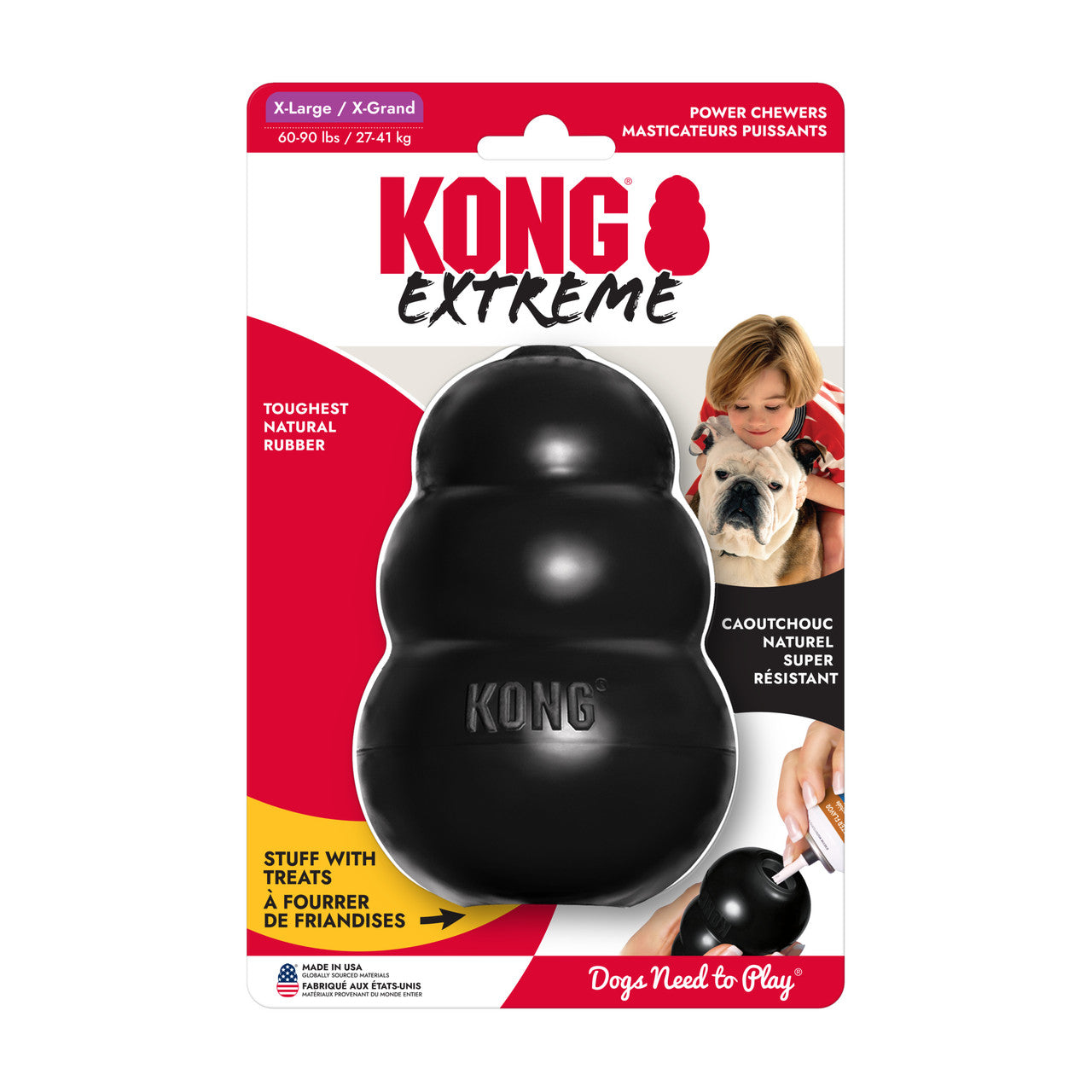 KONG Extreme Extra Large (XL) para Perros – Juguete Rellenable Ultra Resistente