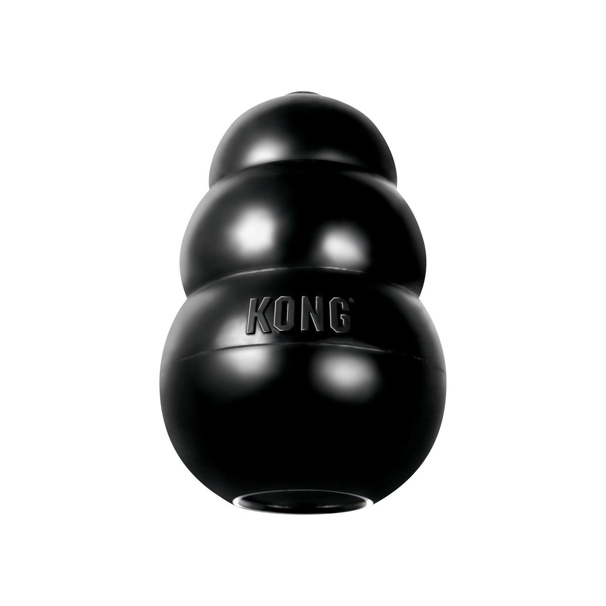 KONG Extreme Medium M juguete rellenable ultra resistente negro, vista principal
