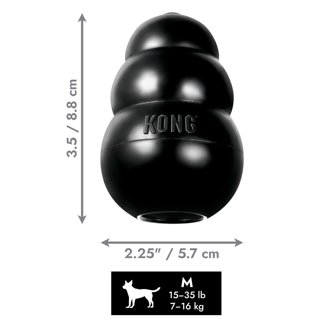 KONG Extreme Medium (M) para Perros – Juguete Rellenable Ultra Resistente
