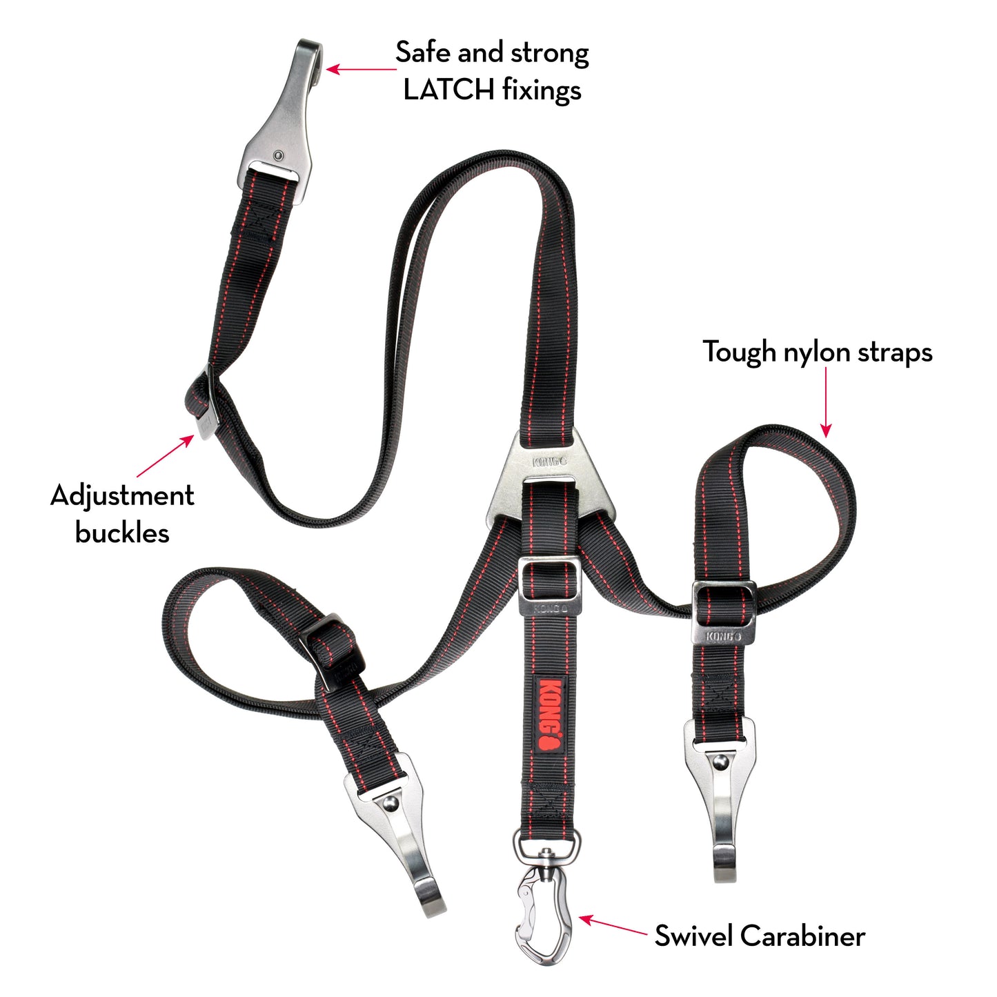 KONG Ultimate Safety Tether Cinturón de Seguridad para Perros