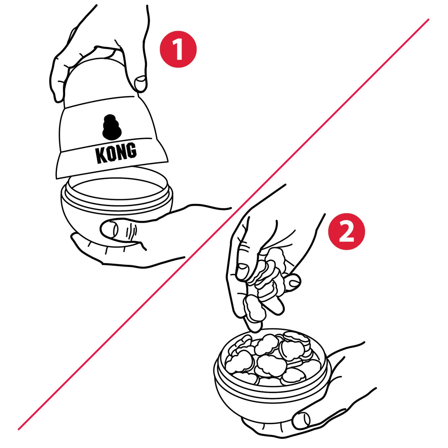 KONG Wobbler Large (L) para Perros – Dispensador Interactivo de Alimento y Premios