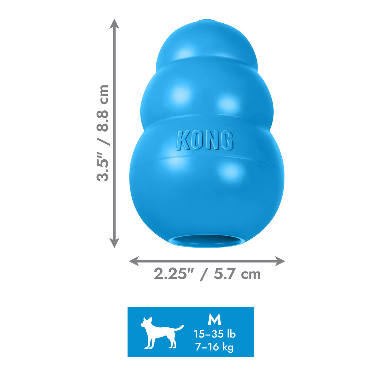 KONG Puppy Medium (M) para Cachorros – Juguete Interactivo Rellenable