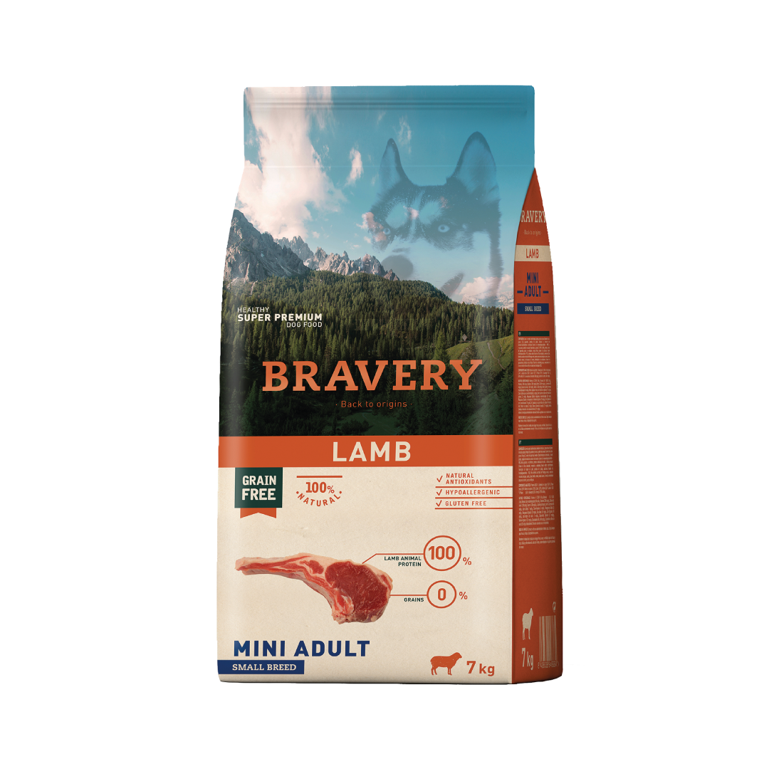 Bravery Cordero Perro Mini Adulto Razas Pequeñas 7 Kg