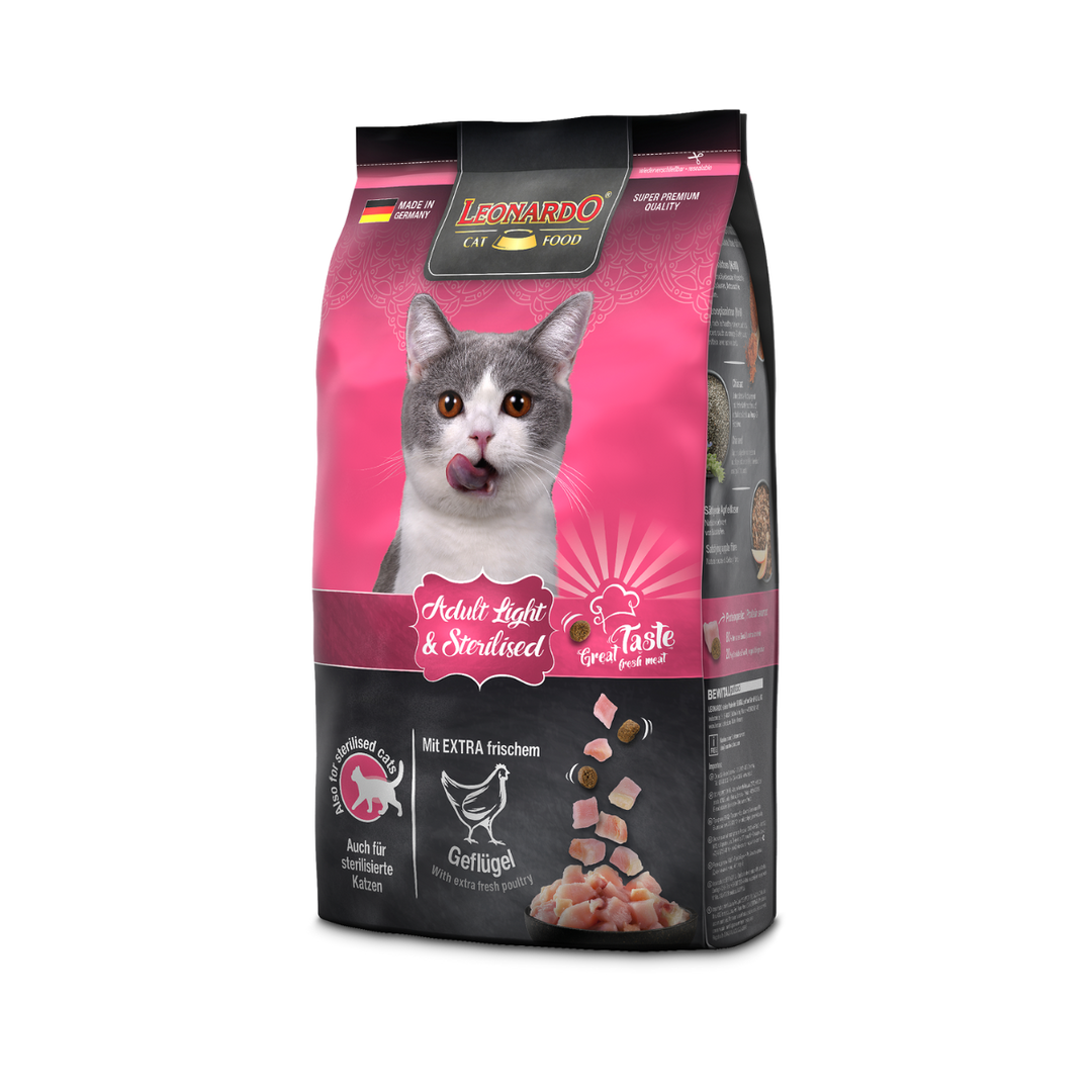 Leonardo Adult Light y Sterilized 1.8 Kg empaque lateral