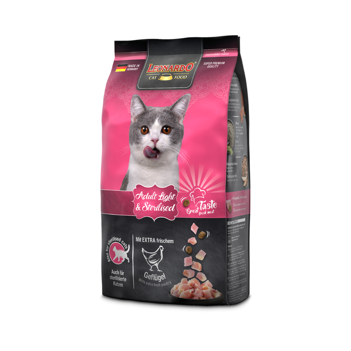 Leonardo Adult Light y Sterilized 1.8 Kg empaque lateral