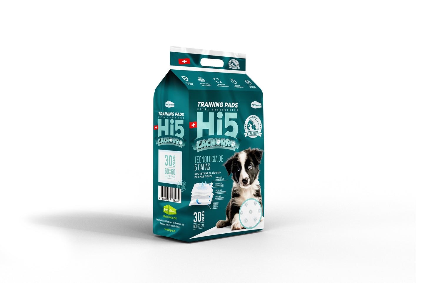 Hi5 Sabanillas Perro Cachorro Factor Atrayente 60x60 cms x 30 Uds.