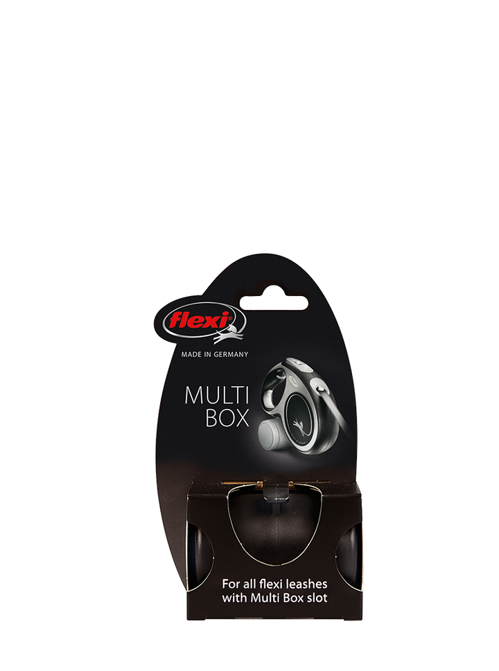 Flexi Multi Box Dispensador de Snacks y/o Bolsitas Higiénicas, color negro