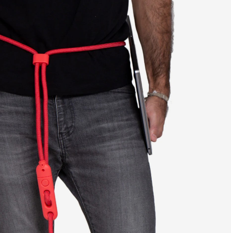 Zee Dog Neon Coral  Correa Handsfree Perritos