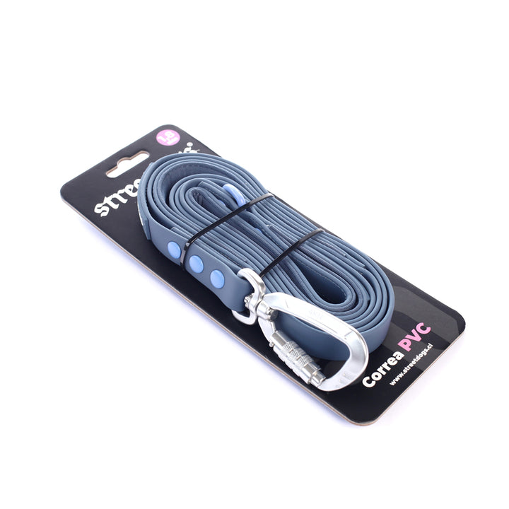 Street Dogs Correa Perro PVC Impermeable Azul, largo 1,8 metros