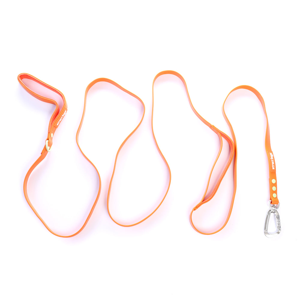 Street Dogs Correa Perro PVC Impermeable Naranja