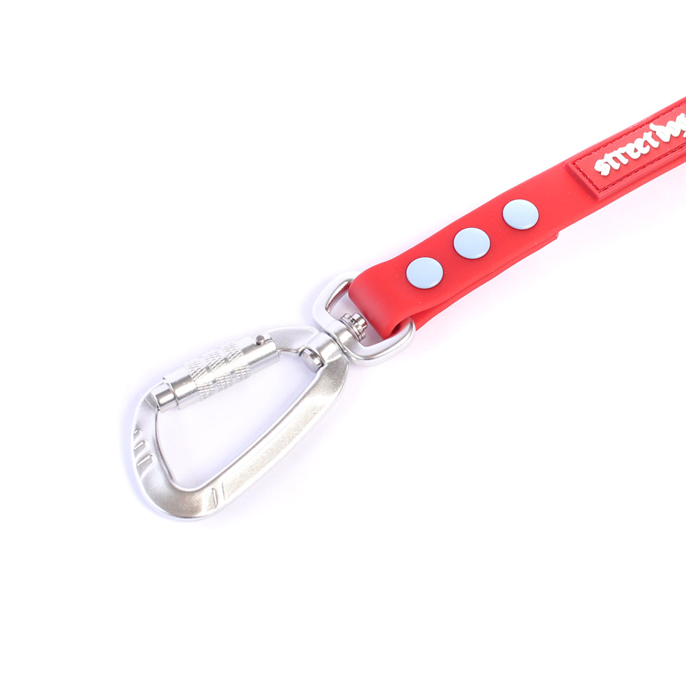 Street Dogs Correa Perro PVC Impermeable Roja, vista 2