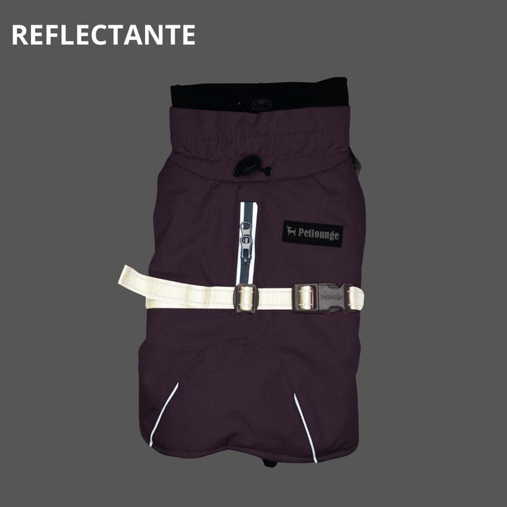 Pet Lounge parka Dry and Comfy morada para perros y gatos detalle interior