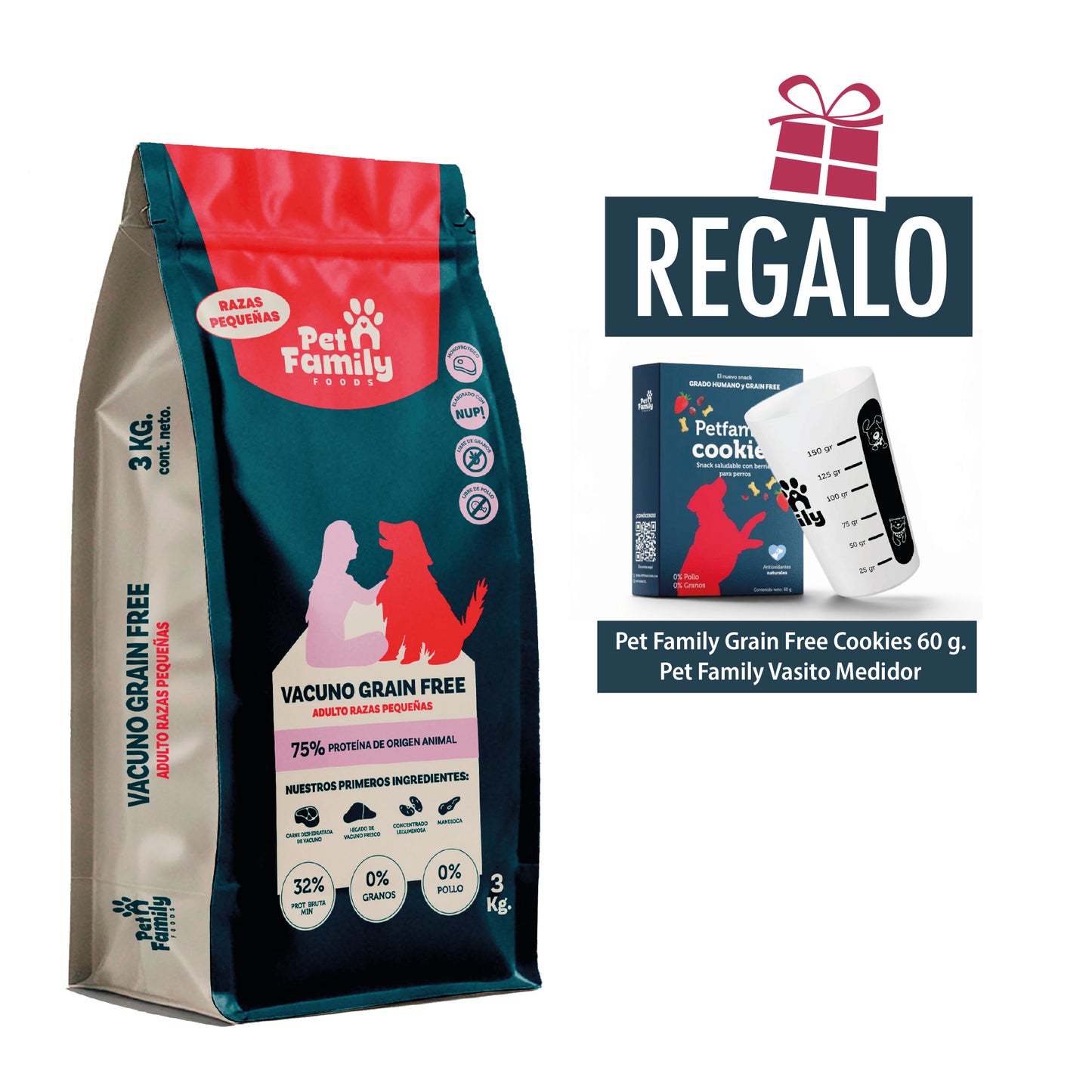 Pet Family Grain Free Razas Pequeñas 3 Kg