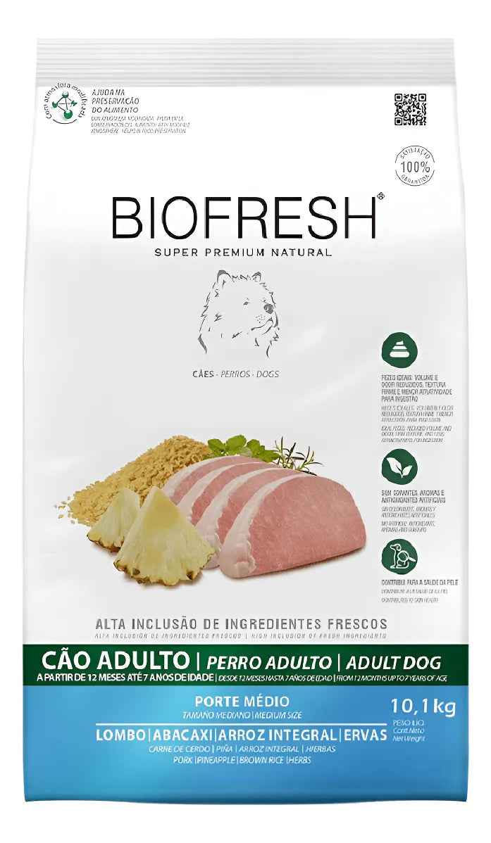 Biofresh Perro Adulto Razas Medianas Cerdo/Piña 3 Kg