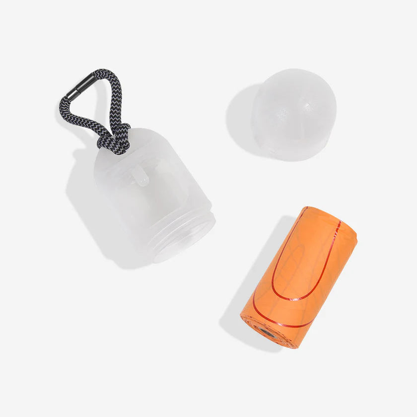 Zee Dog Dispensador de Bolsitas Transparente + 1 Rollo Bolsitas