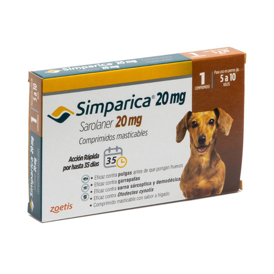 Simparica Perro de 5 a 10 Kg - 1 Comprimido