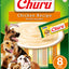 Churu snack líquido sabor pollo para perros 8 tubos 20 grs vista frontal