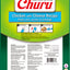 Churu snack líquido pollo con queso para perros 8 tubos vista trasera información nutricional