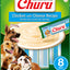 Churu snack líquido pollo con queso para perros 8 tubos 20 grs vista frontal