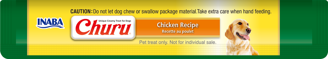 Churu snack líquido sabor pollo para perros detalle tubos interior