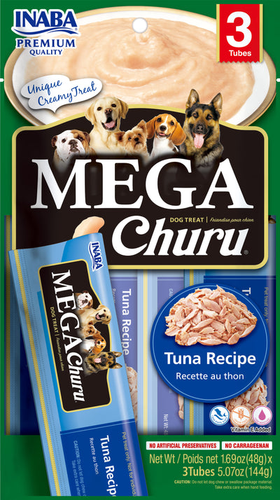 Mega Churu snack líquido sabor atún para perros 3 unidades vista frontal