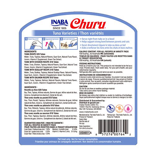 Churu Snack Variedades Atún 50 Uds.