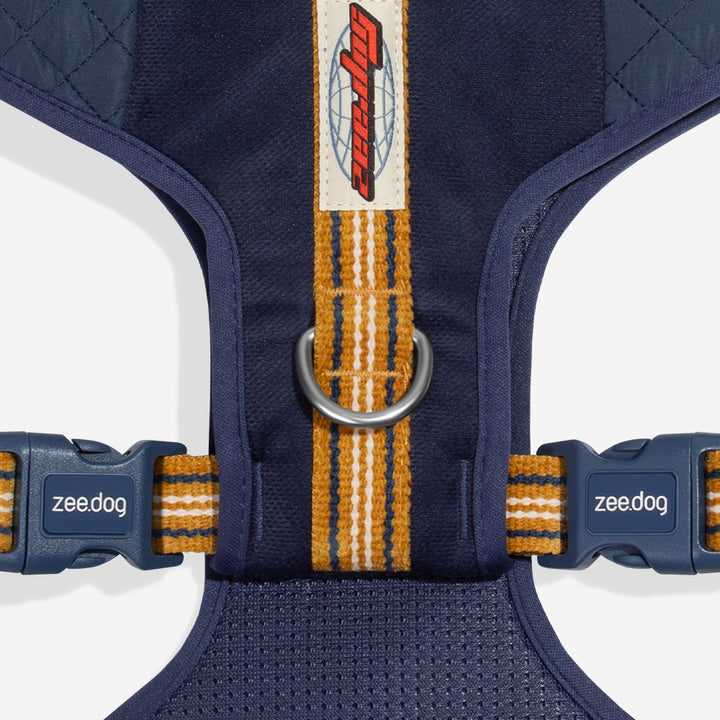 Zee Dog Arnés Air Mesh Velvet Vibes Misfit puesto en un perro